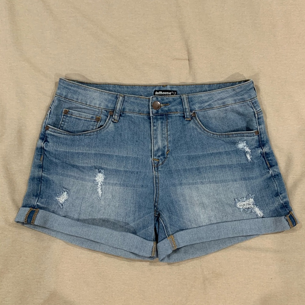 Ripped Jean Shorts, 11